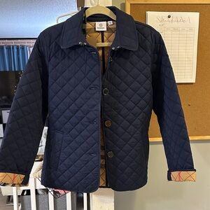 Women’s Quilted Navy Jacket